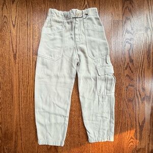 NWOT Zara Barrel Leg Cargo Pants Sz 7